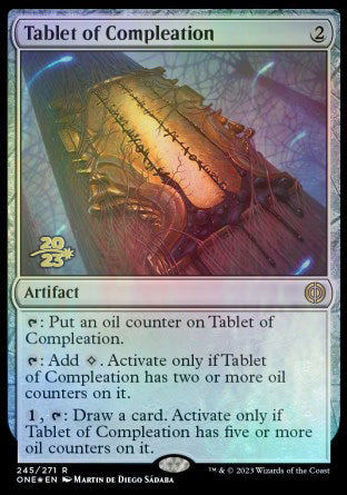 Tablet of Compleation [Phyrexia: All Will Be One Prerelease Promos] | Exor Games Summserside