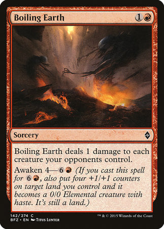 Boiling Earth [Battle for Zendikar] | Exor Games Summserside