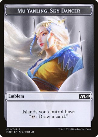 Emblem - Mu Yanling, Sky Dancer [Core Set 2020 Tokens] | Exor Games Summserside