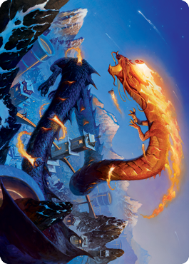 Atsushi, the Blazing Sky 1 Art Card [Kamigawa: Neon Dynasty Art Series] | Exor Games Summserside