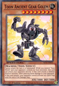 Toon Ancient Gear Golem [SGX1-ENI11] Common | Exor Games Summserside