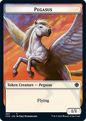 Pegasus // Faerie Double-Sided Token [Starter Commander Decks] | Exor Games Summserside