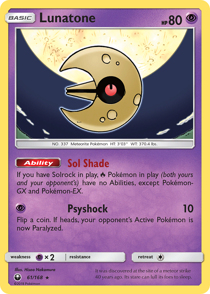 Lunatone (61/168) [Sun & Moon: Celestial Storm] | Exor Games Summserside