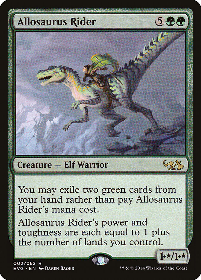 Allosaurus Rider (Elves vs. Goblins) [Duel Decks Anthology] | Exor Games Summserside