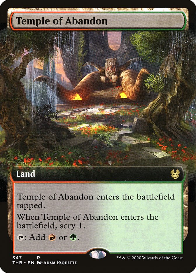 Temple of Abandon (Extended Art) [Theros Beyond Death] | Exor Games Summserside