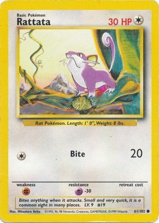 Rattata (61/102) [Base Set Unlimited] | Exor Games Summserside