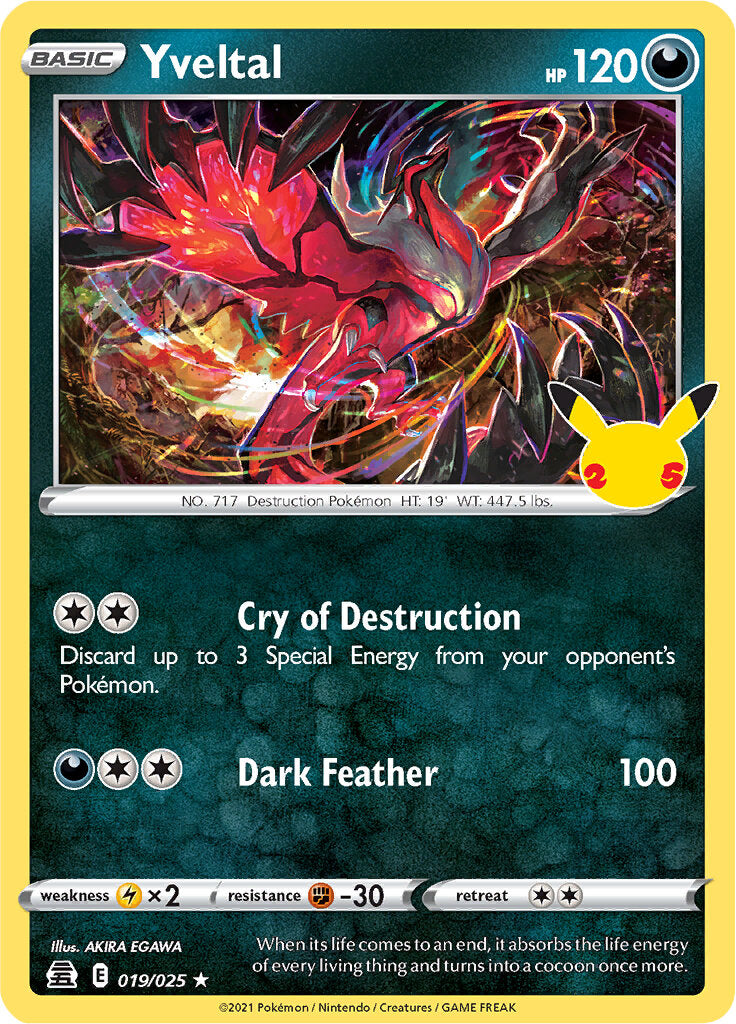 Yveltal (019/025) [Celebrations: 25th Anniversary] | Exor Games Summserside