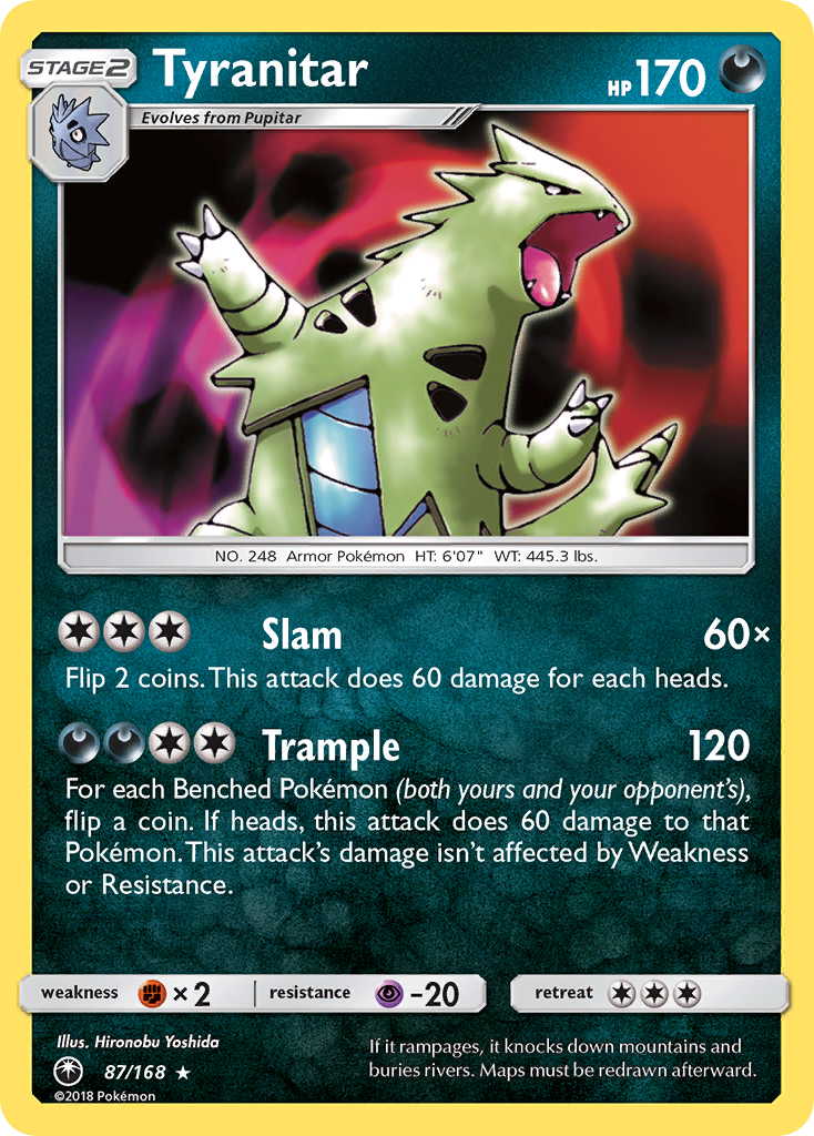 Tyranitar (87/168) [Sun & Moon: Celestial Storm] | Exor Games Summserside