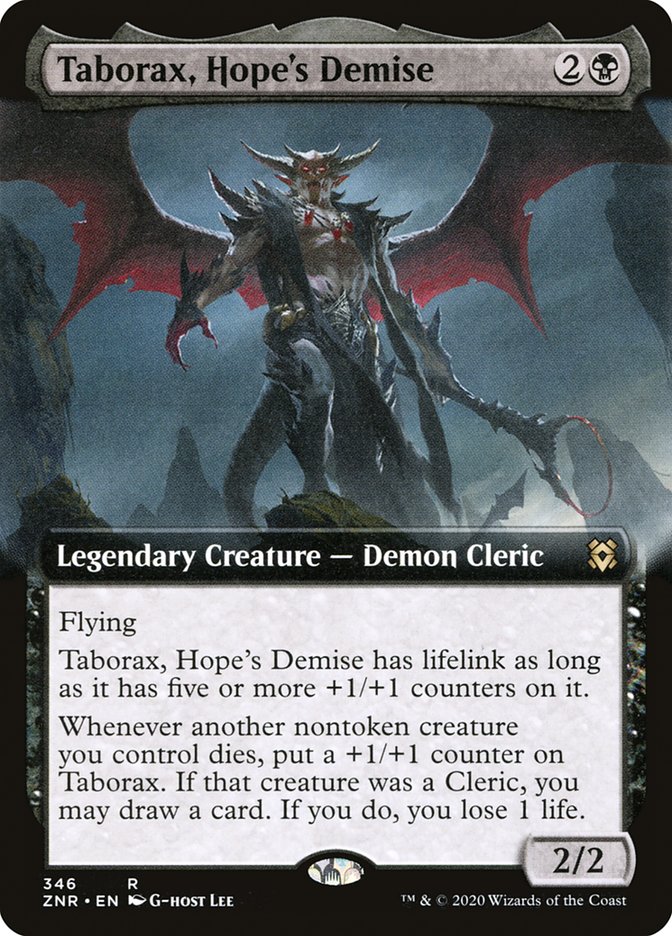 Taborax, Hope's Demise (Extended Art) [Zendikar Rising] | Exor Games Summserside