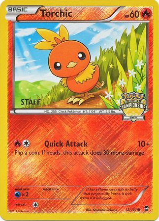 Torchic (12/111) (City Championship Promo Staff) [XY: Furious Fists] | Exor Games Summserside