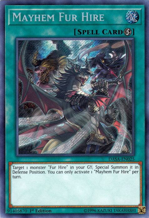 Mayhem Fur Hire [DASA-EN025] Secret Rare | Exor Games Summserside