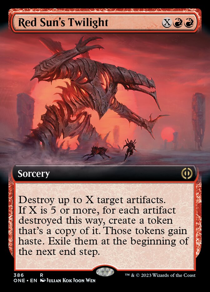 Red Sun's Twilight (Extended Art) [Phyrexia: All Will Be One] | Exor Games Summserside