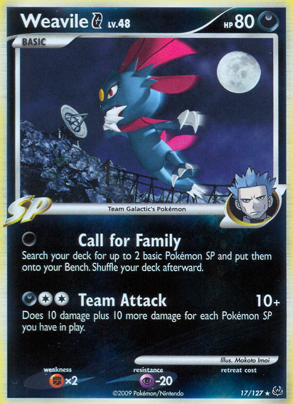 Weavile G (17/127) [Platinum: Base Set] | Exor Games Summserside