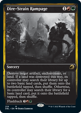 Dire-Strain Rampage [Innistrad: Double Feature] | Exor Games Summserside