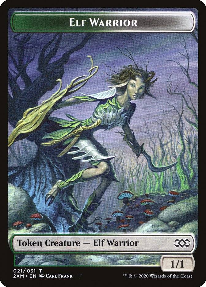 Elf Warrior Token [Double Masters] | Exor Games Summserside
