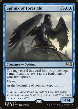 Sphinx of Foresight [Ravnica Allegiance] | Exor Games Summserside