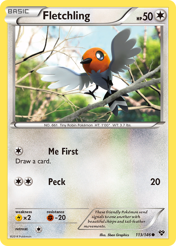 Fletchling (113/146) [XY: Base Set] | Exor Games Summserside