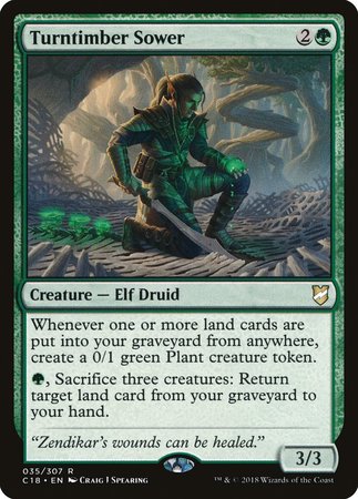Turntimber Sower [Commander 2018] | Exor Games Summserside