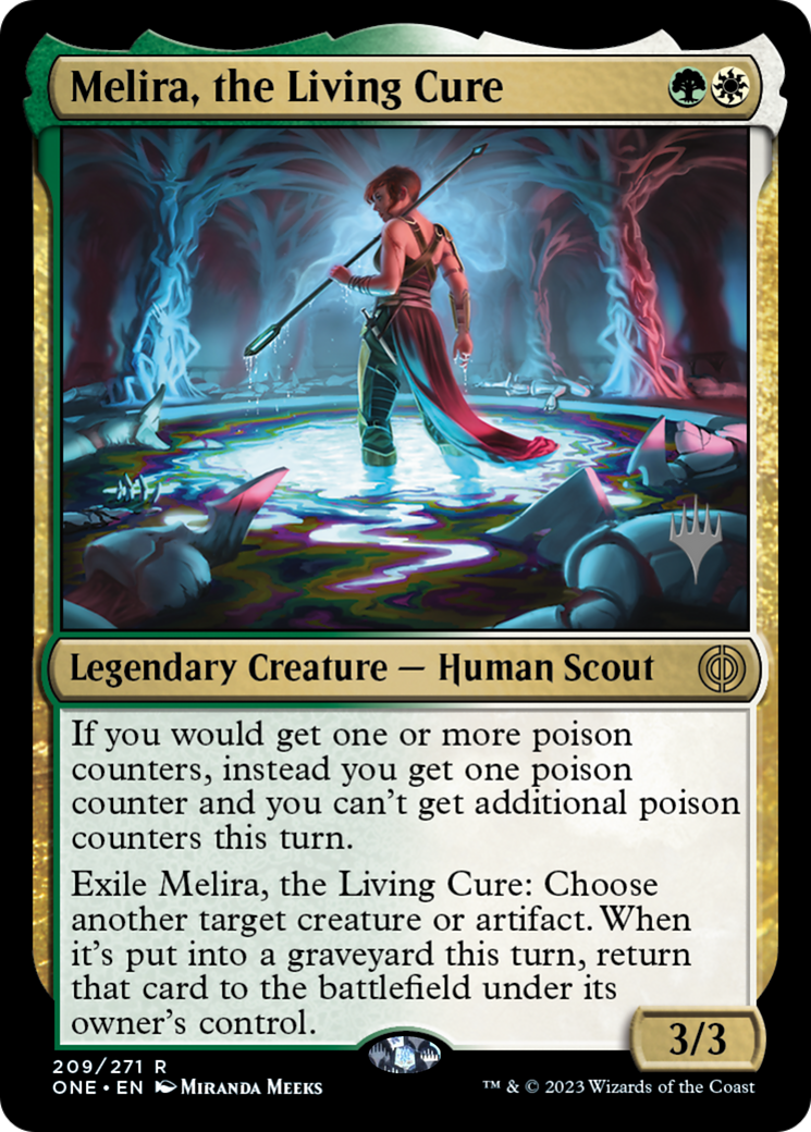 Melira, the Living Cure (Promo Pack) [Phyrexia: All Will Be One Promos] | Exor Games Summserside