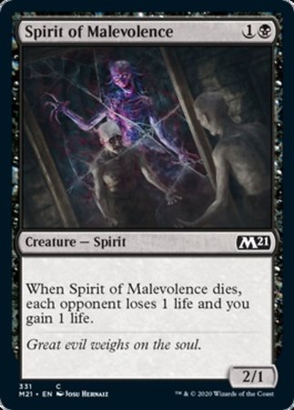 Spirit of Malevolence [Core Set 2021] | Exor Games Summserside