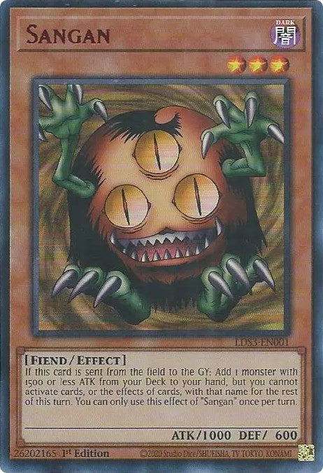 Sangan (Red) [LDS3-EN001] Ultra Rare | Exor Games Summserside