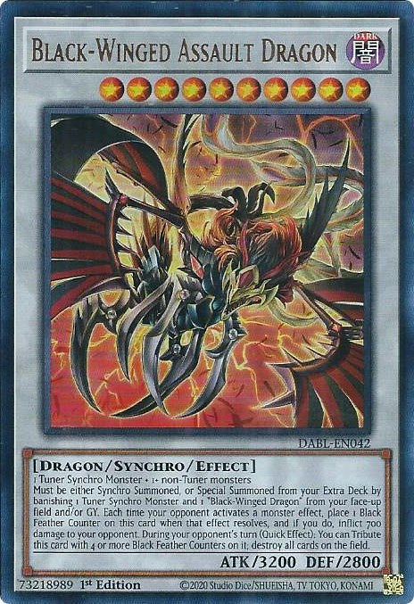 Black-Winged Assault Dragon [DABL-EN042] Ultra Rare | Exor Games Summserside