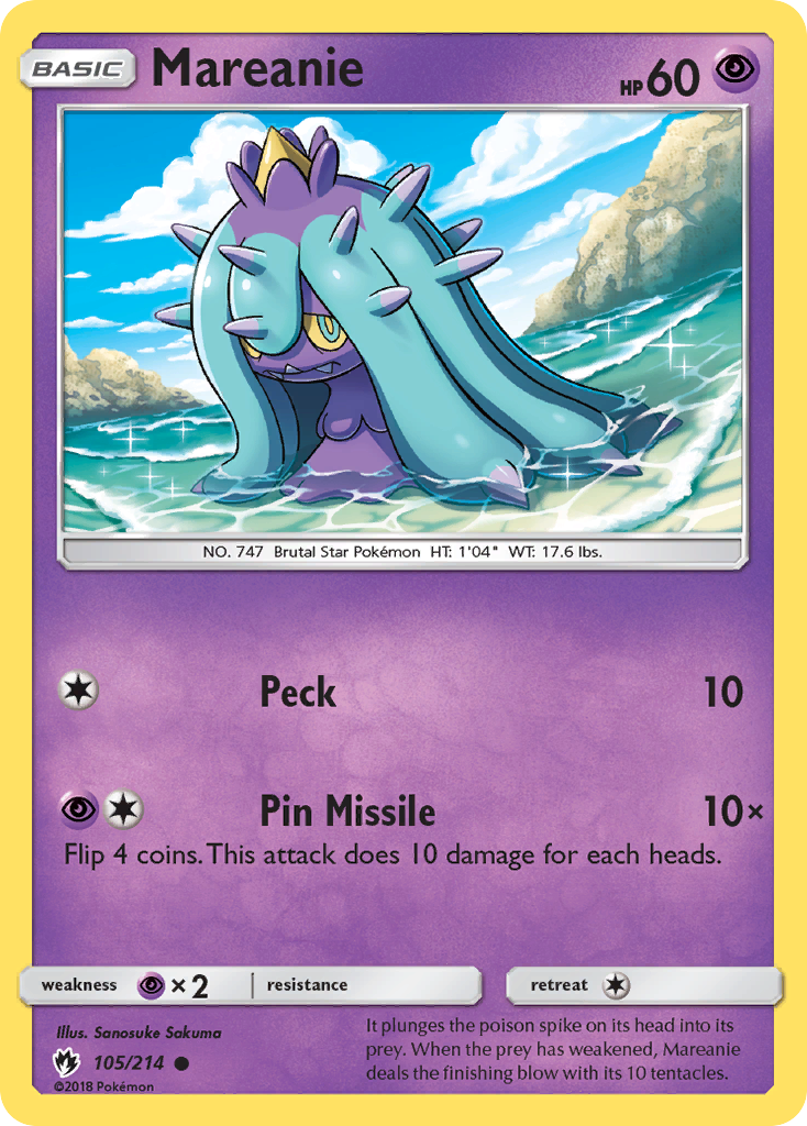 Mareanie (105/214) [Sun & Moon: Lost Thunder] | Exor Games Summserside