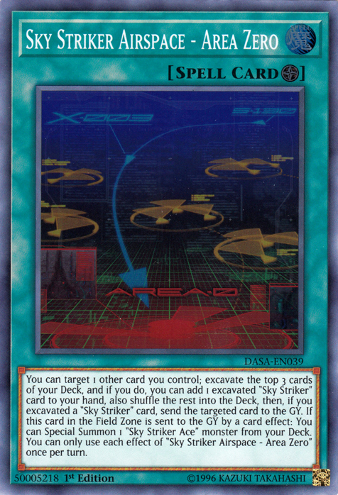 Sky Striker Airspace - Area Zero [DASA-EN039] Super Rare | Exor Games Summserside