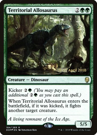 Territorial Allosaurus [Dominaria Promos] | Exor Games Summserside