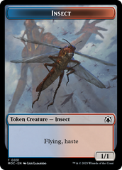 Soldier // Insect Double-Sided Token [March of the Machine Commander Tokens] | Exor Games Summserside