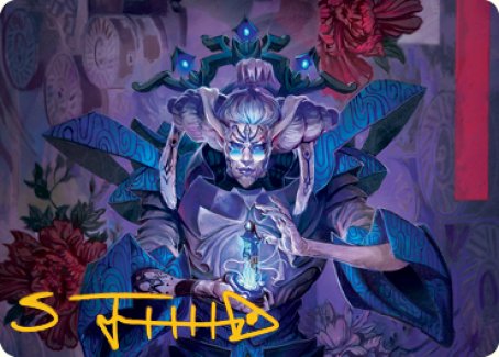 Tameshi, Reality Architect 1 Art Card (Gold-Stamped Signature) [Kamigawa: Neon Dynasty Art Series] | Exor Games Summserside