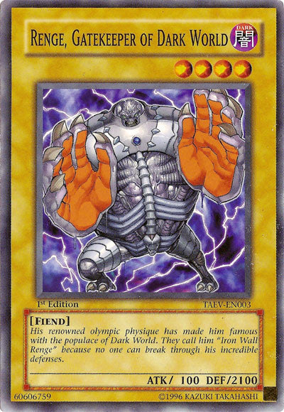 Renge, Gatekeeper of Dark World [TAEV-EN003] Common | Exor Games Summserside