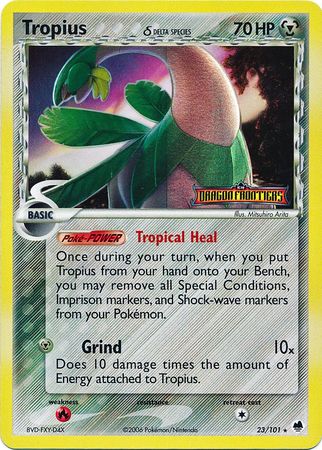 Tropius (23/101) (Delta Species) (Stamped) [EX: Dragon Frontiers] | Exor Games Summserside