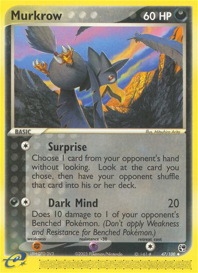 Murkrow (47/100) [EX: Sandstorm] | Exor Games Summserside