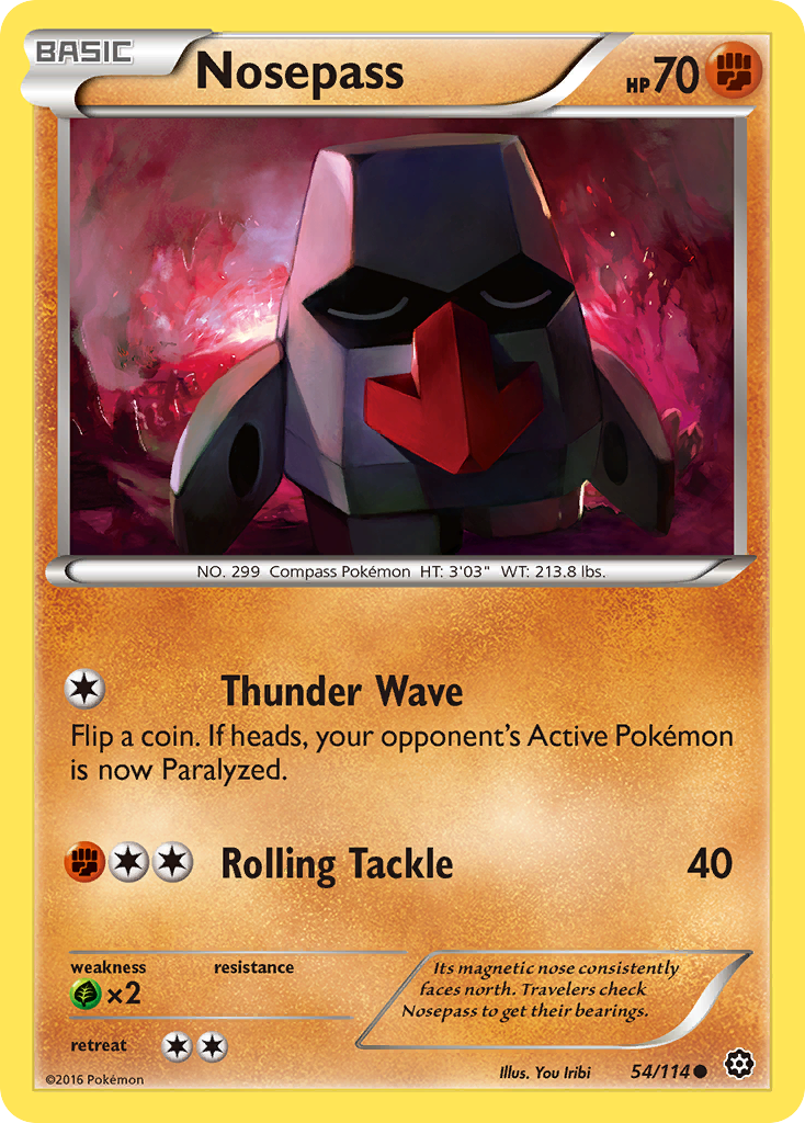 Nosepass (54/114) [XY: Steam Siege] | Exor Games Summserside