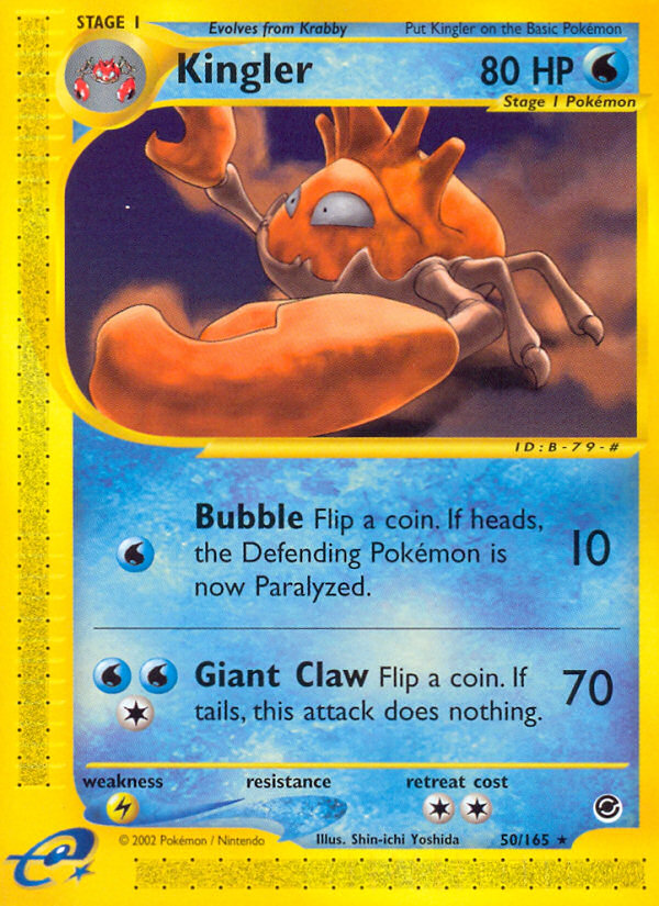 Kingler (50/165) [Expedition: Base Set] | Exor Games Summserside
