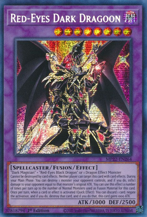 Red-Eyes Dark Dragoon [MP22-EN264] Prismatic Secret Rare | Exor Games Summserside