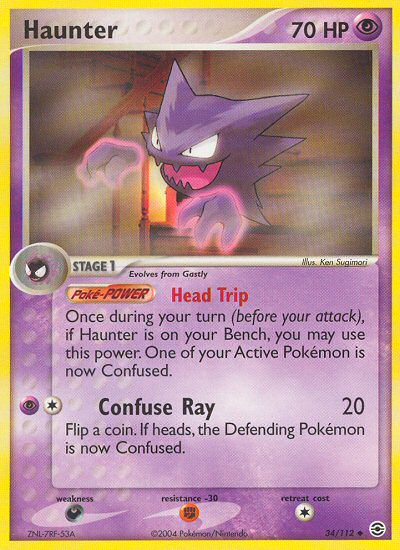 Haunter (34/112) [EX: FireRed & LeafGreen] | Exor Games Summserside