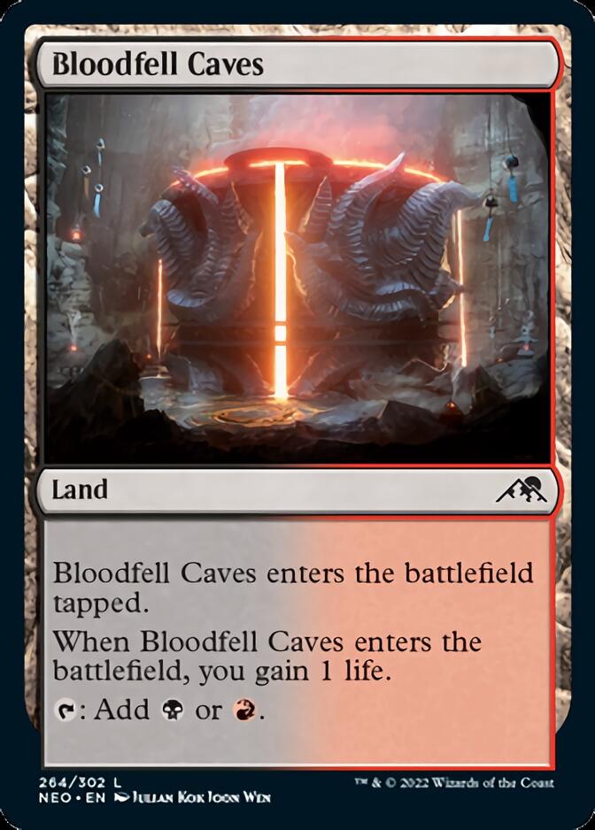 Bloodfell Caves [Kamigawa: Neon Dynasty] | Exor Games Summserside