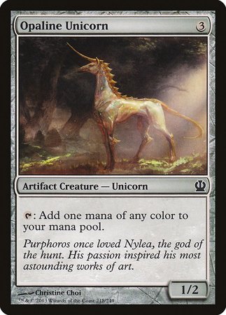 Opaline Unicorn [Theros] | Exor Games Summserside