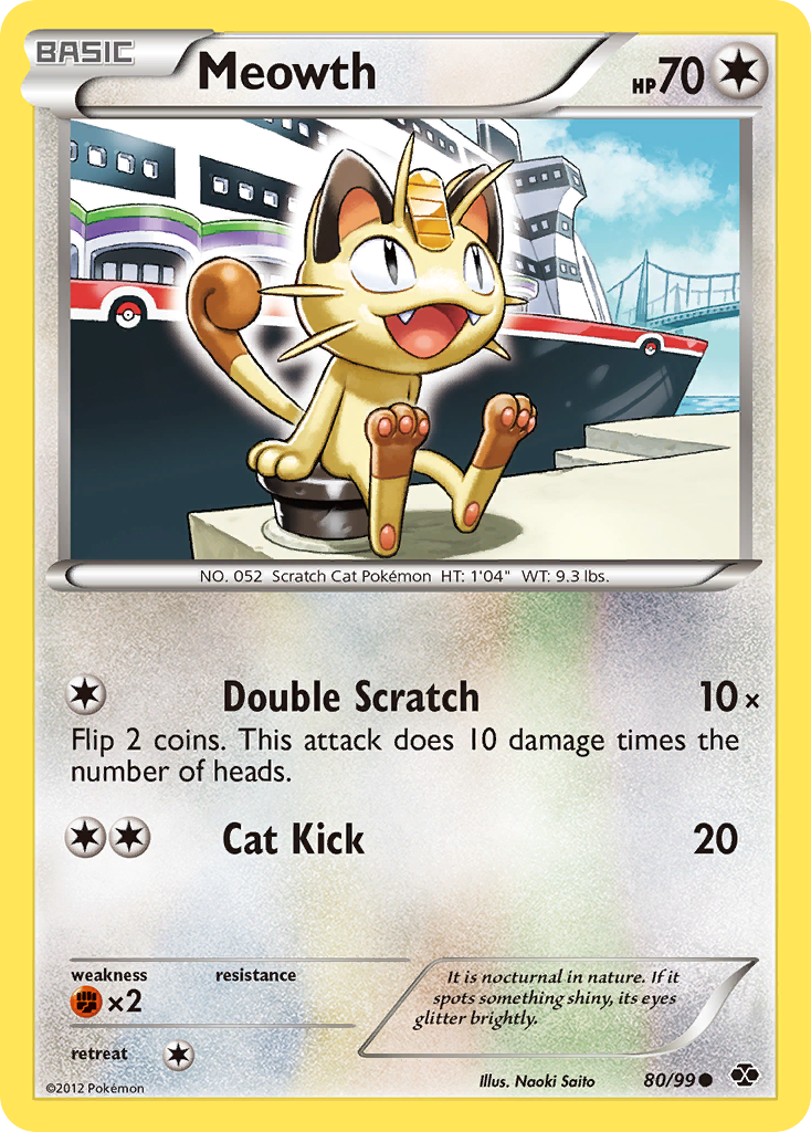 Meowth (80/99) [Black & White: Next Destinies] | Exor Games Summserside