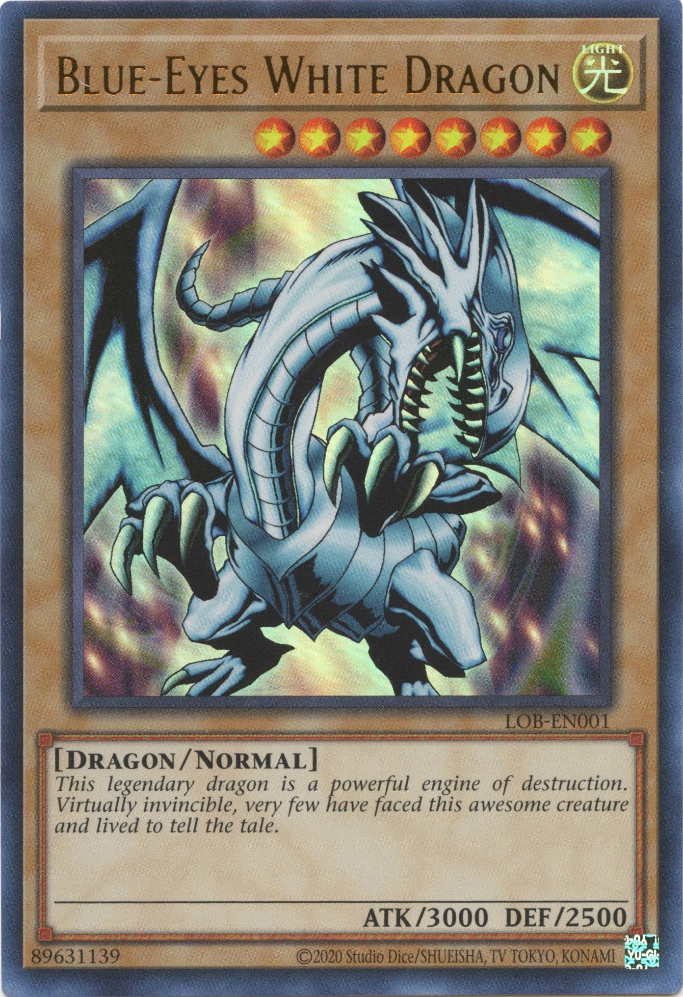 Blue-Eyes White Dragon (25th Anniversary) [LOB-EN001] Ultra Rare | Exor Games Summserside