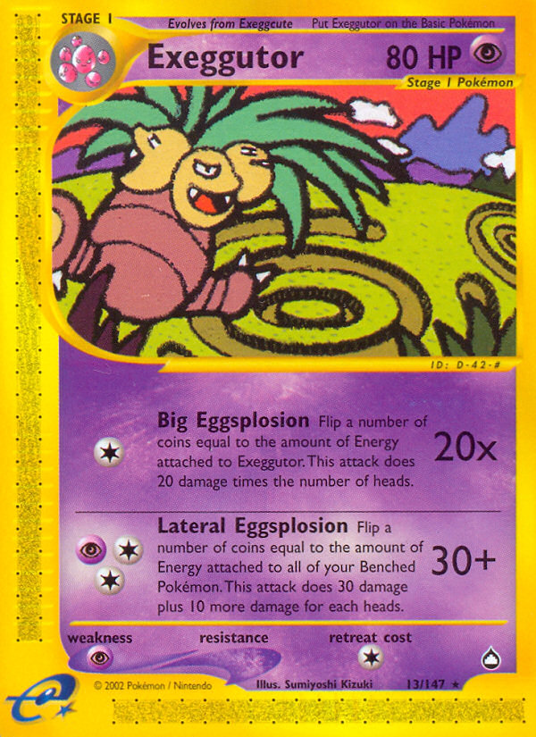 Exeggutor (13/147) [Aquapolis] | Exor Games Summserside