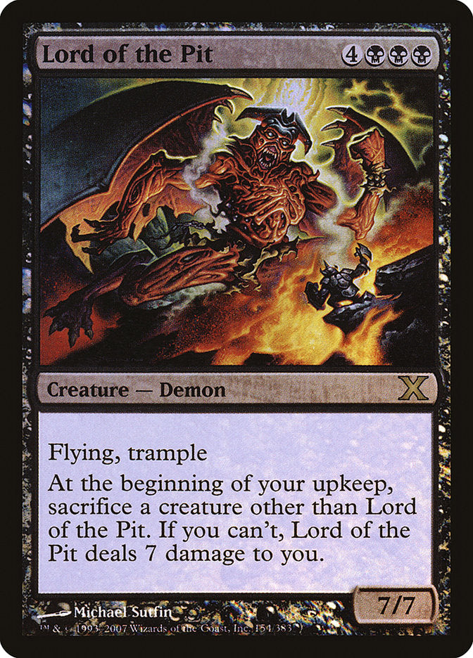 Lord of the Pit (Premium Foil) [Tenth Edition] | Exor Games Summserside