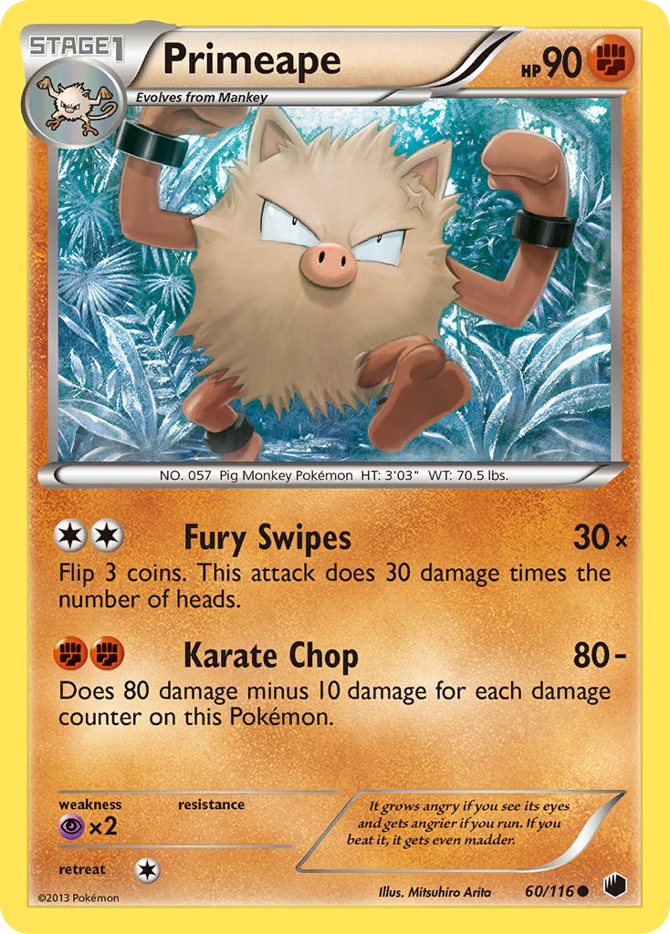 Primeape (60/116) [Black & White: Plasma Freeze] | Exor Games Summserside