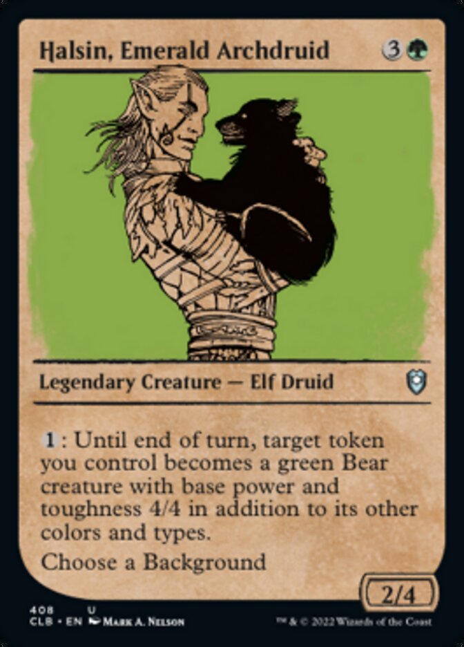 Halsin, Emerald Archdruid (Showcase) [Commander Legends: Battle for Baldur's Gate] | Exor Games Summserside