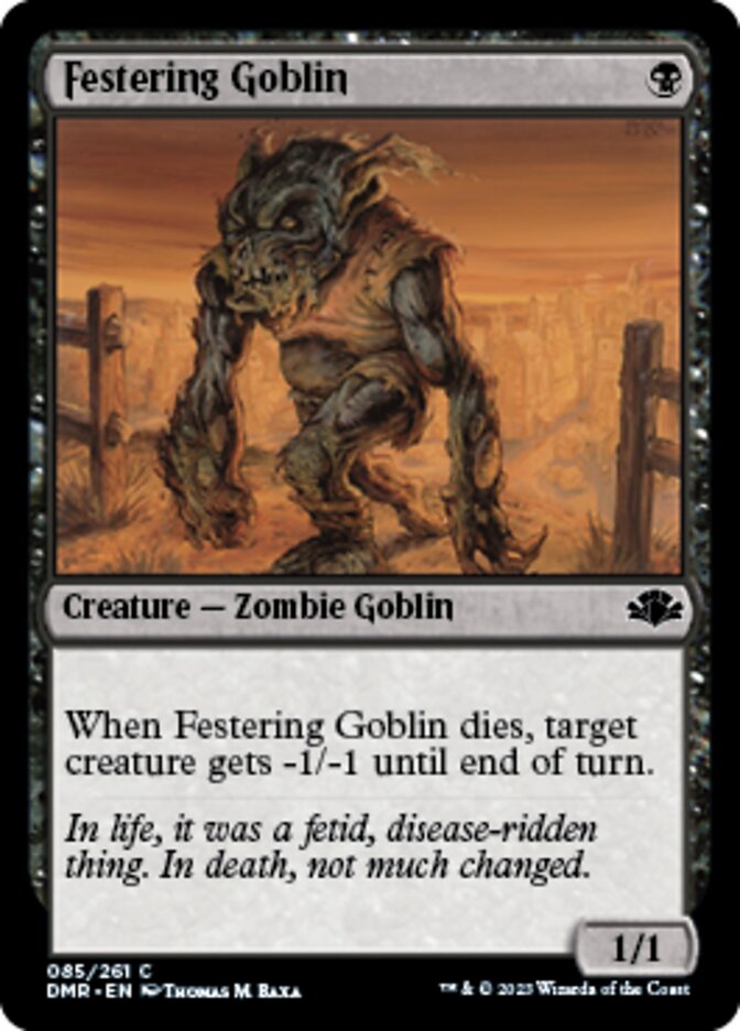 Festering Goblin [Dominaria Remastered] | Exor Games Summserside