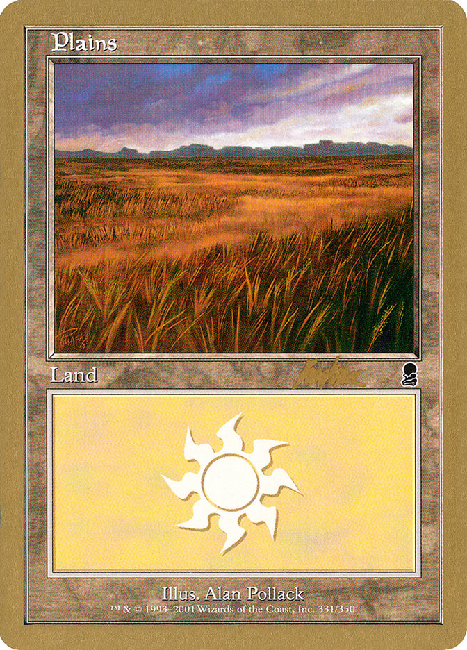 Plains (bk331a) (Brian Kibler) [World Championship Decks 2002] | Exor Games Summserside