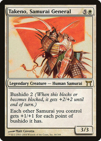 Takeno, Samurai General [Champions of Kamigawa] | Exor Games Summserside