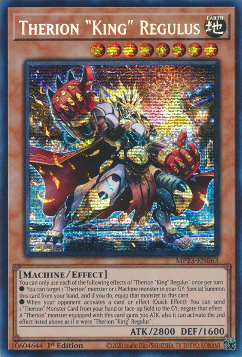 Therion "King" Regulus [MP23-EN063] Prismatic Secret Rare | Exor Games Summserside